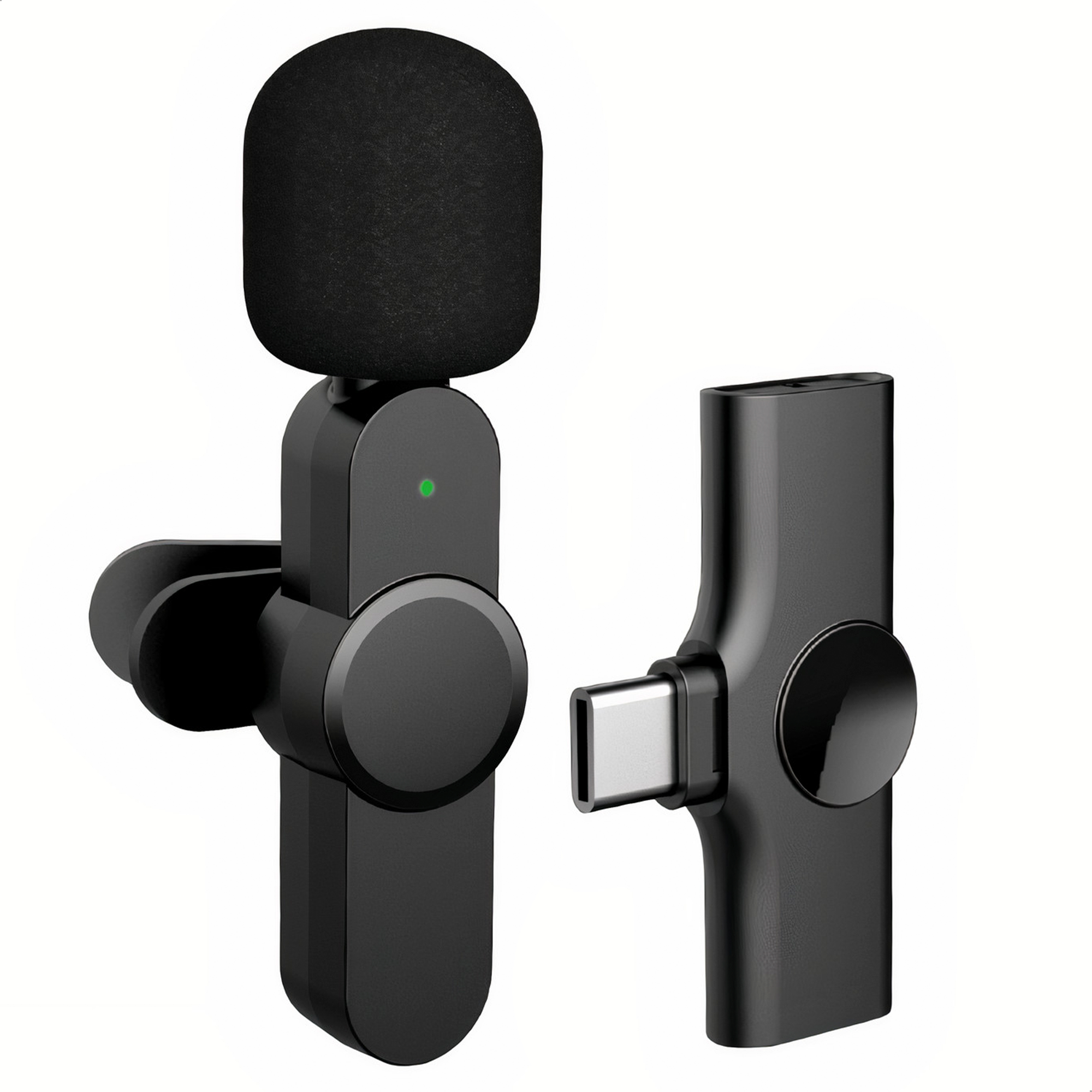 Foto 1 | Micrófono Inalámbrico Lavalier Binden para Celular tipo C color Negro