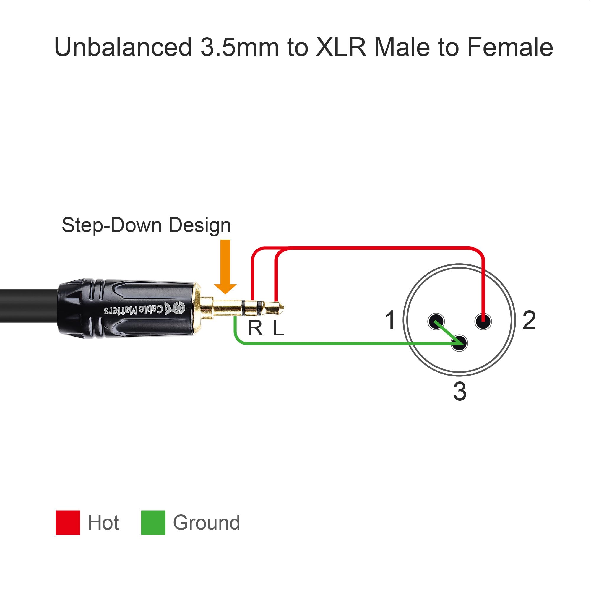 Foto 6 pulgar | Cable Matters De 3,5 Mm A Xlr, 7,6 M, Macho A Macho - Venta Internacional.