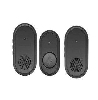 Foto 1 | Timbre Inalámbrico Impermeable Duradero Con Led 1 T 2 Negro