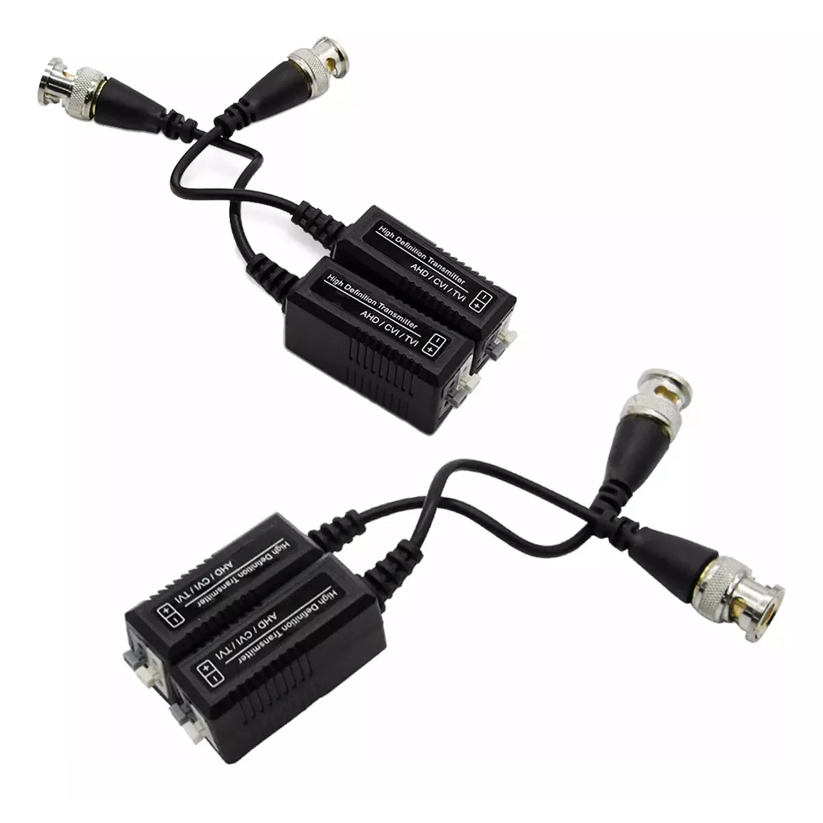 Foto 4 pulgar | Balun HD para CCTV y 5 Par Conectores Corriente Eo Safe Imports ESI-17031 Negro 5 Pares