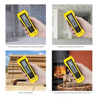 Foto 6 | Medidor de Humedad para Madera y Yeso con Escala Doble y Linterna Led Bm22 Trotec