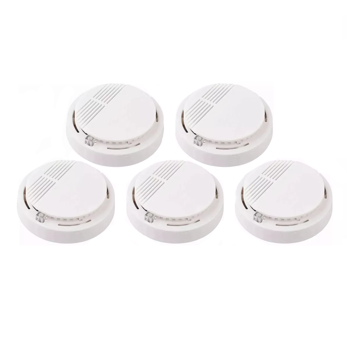Foto 1 | Detector De Humo Con Alta Cobertura Y Alarma Con Sonido 5pcs Eo Safe Imports Esi-18353 Blanco