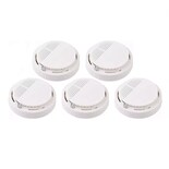 Detector De Humo Con Alta Cobertura Y Alarma Con Sonido 5pcs Eo Safe Imports Esi-18353 Blanco