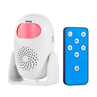 Foto 1 | Sensor Movimiento Alarma Presencia Timbre Blanco Con Rosa Belug