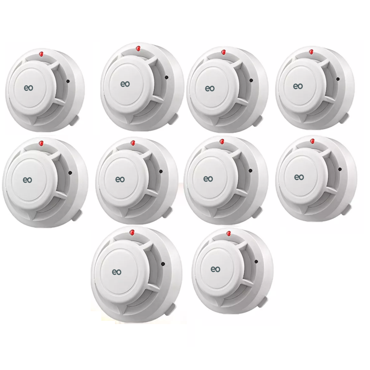 Foto 1 | Kit Detector De Humo Con Alta Cobertura Y Alarma Con Sonido 10pc Eo Safe Imports Esi-10077-1 Blanco