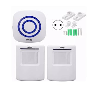 Foto 3 | 2 Detector De Movimiento Con Campana Timbre Negocios Tiendas Blanco Belug