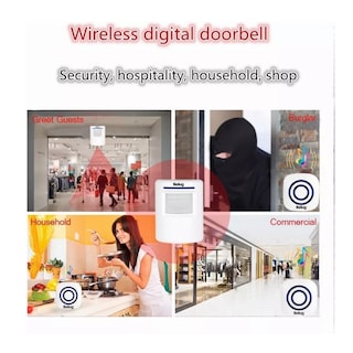 Foto 4 | 2 Detector De Movimiento Con Campana Timbre Negocios Tiendas Blanco Belug