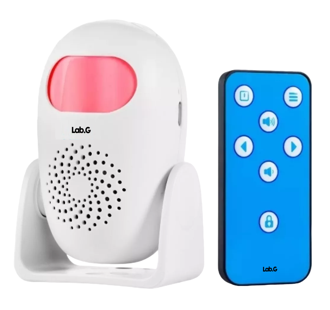 Foto 1 | Sensor De Movimiento Alarma Presencia Timbre Blanco Con Rosa