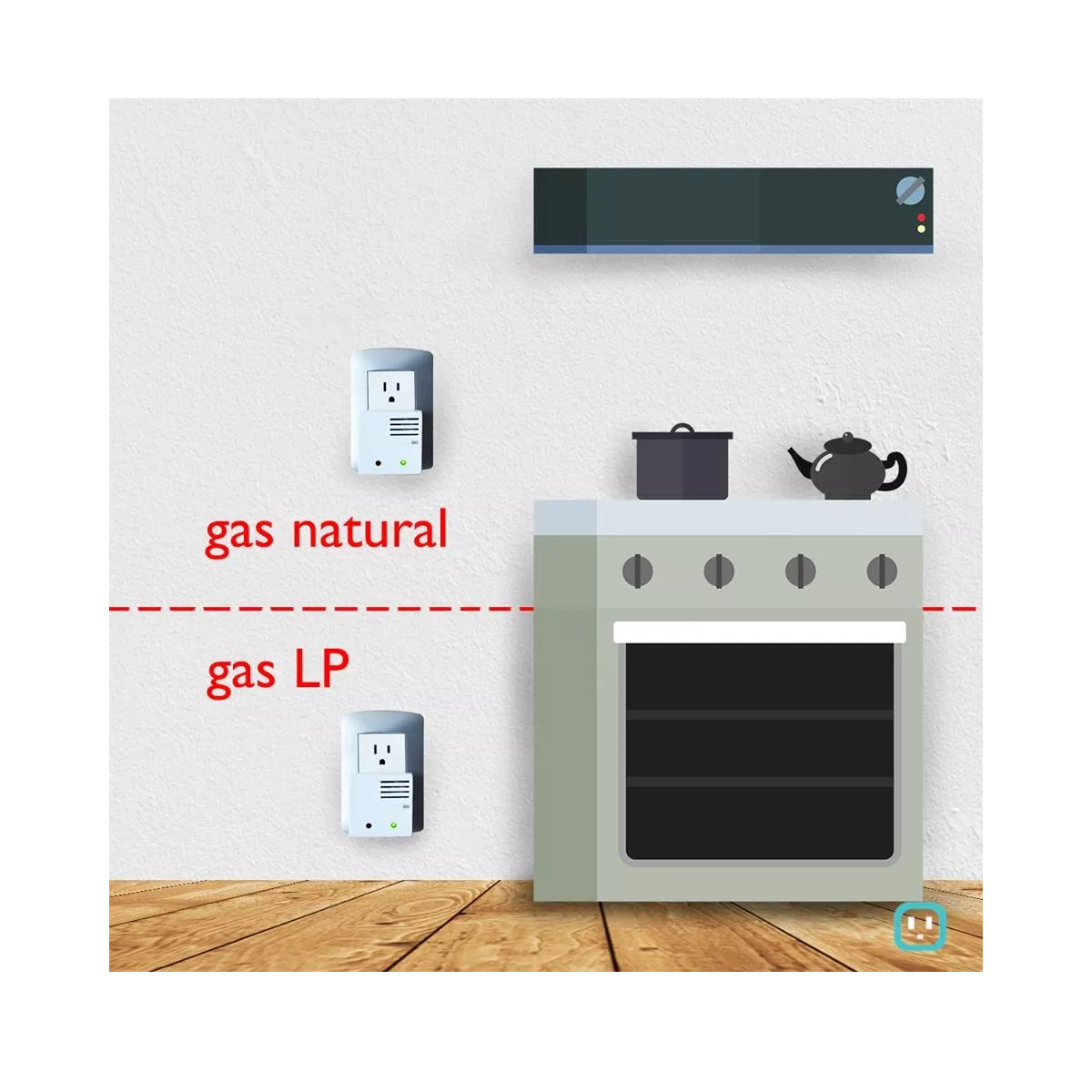 Foto 6 pulgar | Detector De Gas Lp Natural Humo Y Monoxido De Carbono Eo Safe Imports Esi-10340-1 Blanco