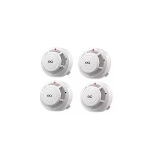 Foto 1 | Kit Detector De Humo Alarma Con Sonido 4pcs Eo Safe Imports Esi-10075-1 Blanco