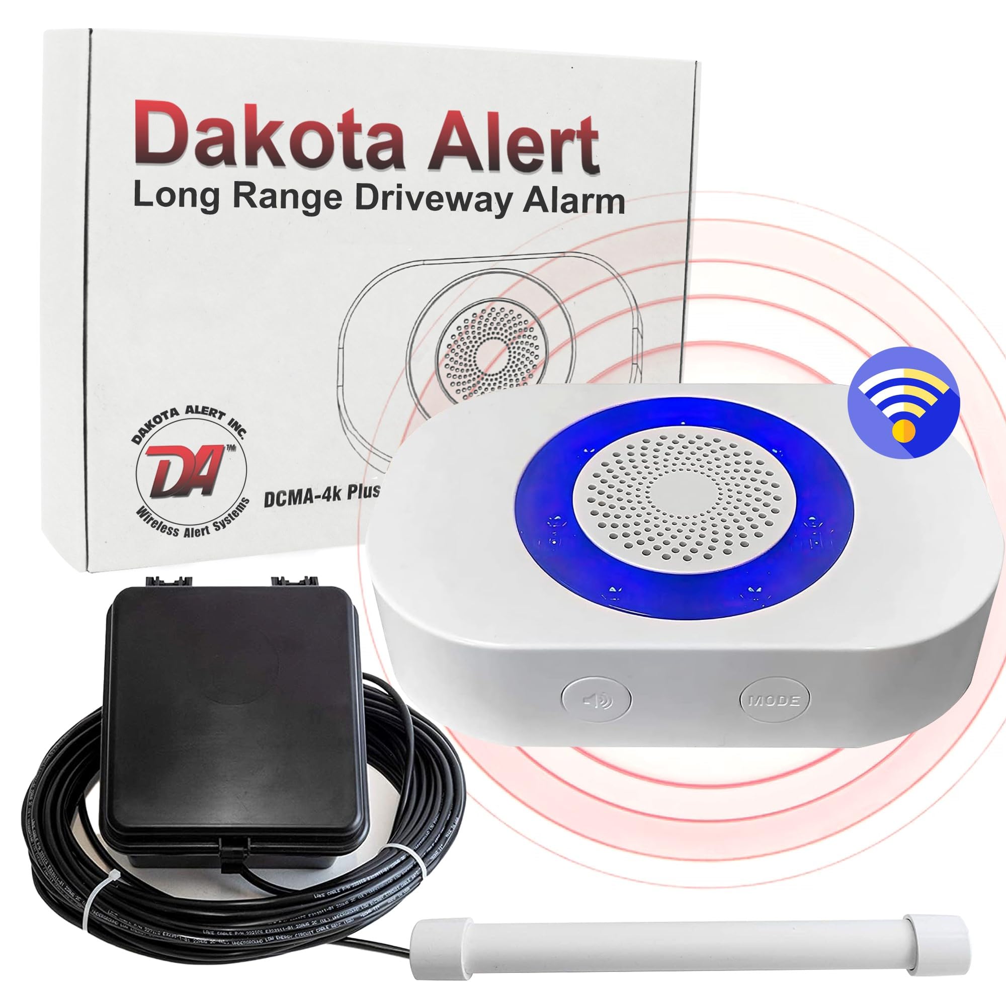 Alarma De Entrada Dakota Alert Dcpa-4k Plus Con Alcance Inalámbrico De 1 Milla - Venta Internacional.