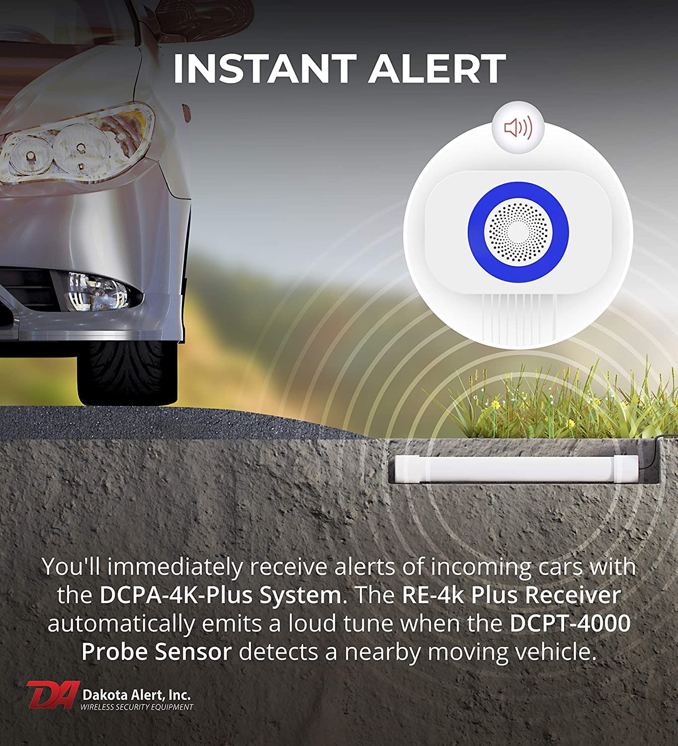 Foto 3 pulgar | Alarma De Entrada Dakota Alert Dcpa-4k Plus Con Alcance Inalámbrico De 1 Milla - Venta Internacional.