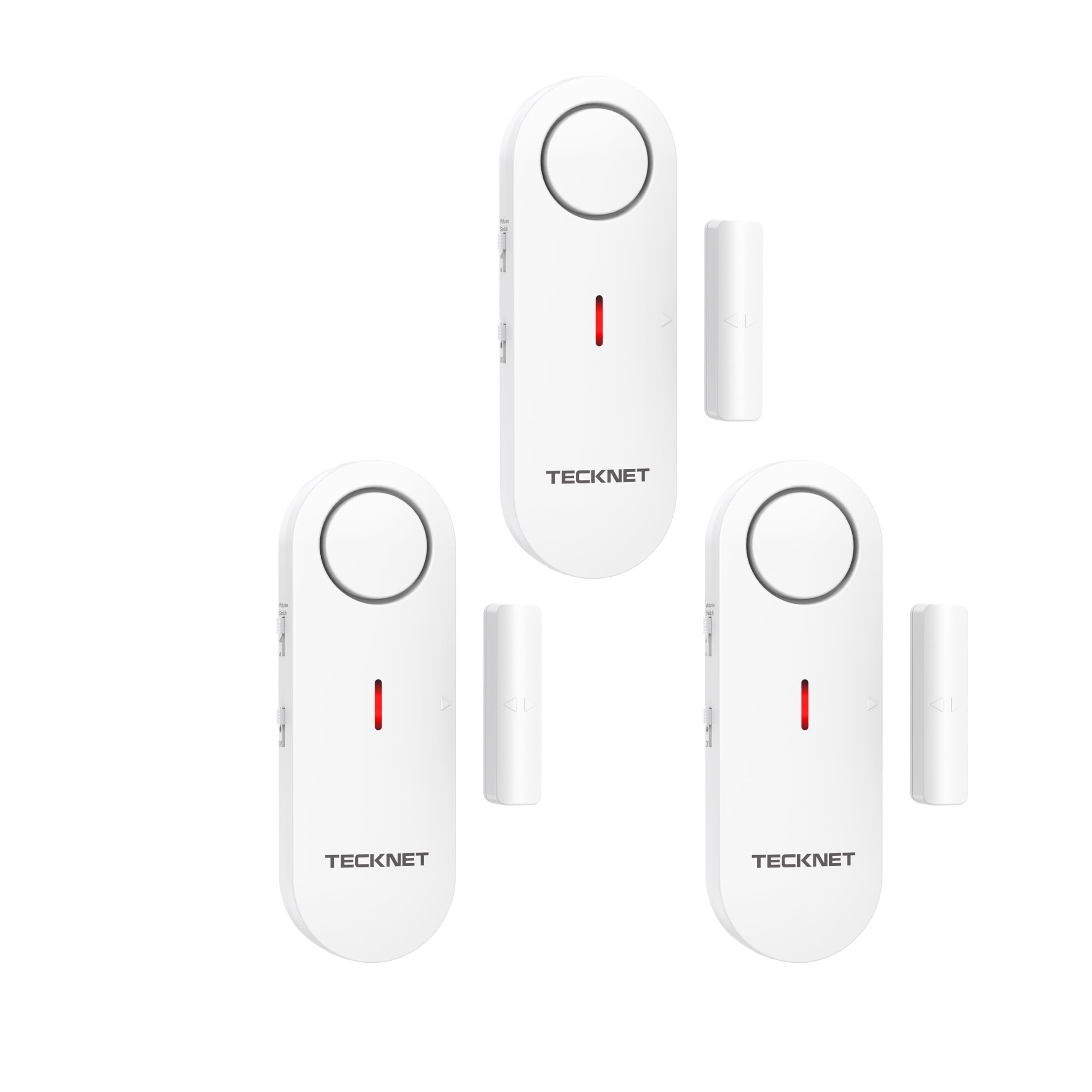 Foto 2 pulgar | Alarmas De Puerta Tecknet Para Niños, Alarma De Seguridad Para Ventanas, Paquete De 3 - Venta Internacional.
