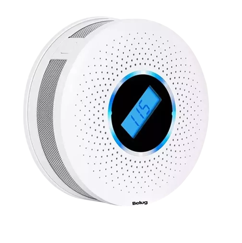 Detector De Gas/humo Co Alarma De Monóxido De Carbono Belug Blanco