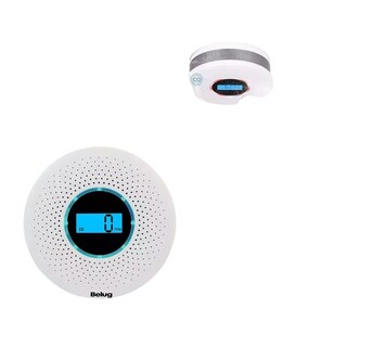 Foto 3 | Detector De Gas/humo Co Alarma De Monóxido De Carbono Belug Blanco
