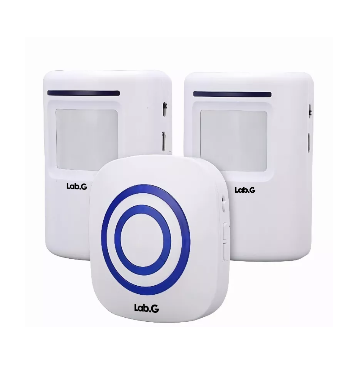 2 Detector De Movimiento Lab.g Con Campana Timbre Negocios Tiendas Blanco