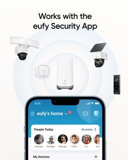 Foto 5 | Sirena De Alarma Inalámbrica Eufy Security 105 Db Ip65 Con Homebase - Venta Internacional.