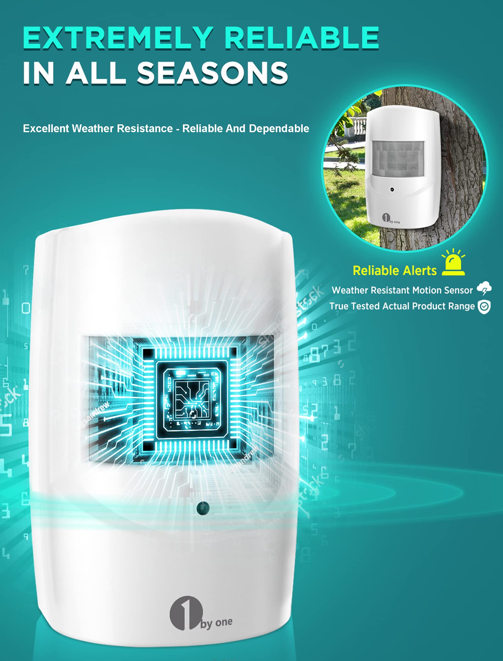 Foto 4 pulgar | Alarma De Seguridad Doméstica 1byone Con 1 Receptor Y 2 Sensores - Venta Internacional.