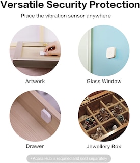 Foto 6 | El Sensor De Vibración Aqara Requiere Una Conexión Aqara Hub Zigbee - Venta Internacional.