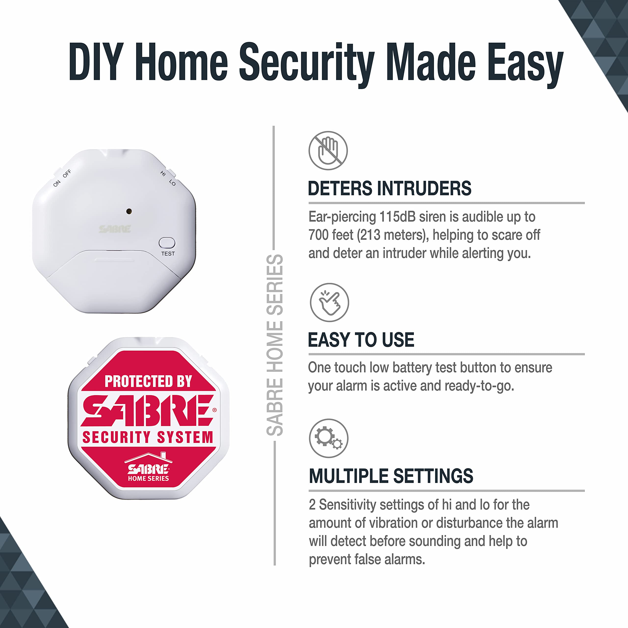 Foto 3 | Alarma De Seguridad Para Puerta Sabre, 120 Db, Con Forma De Cuña, 1500 Pies - Venta Internacional.