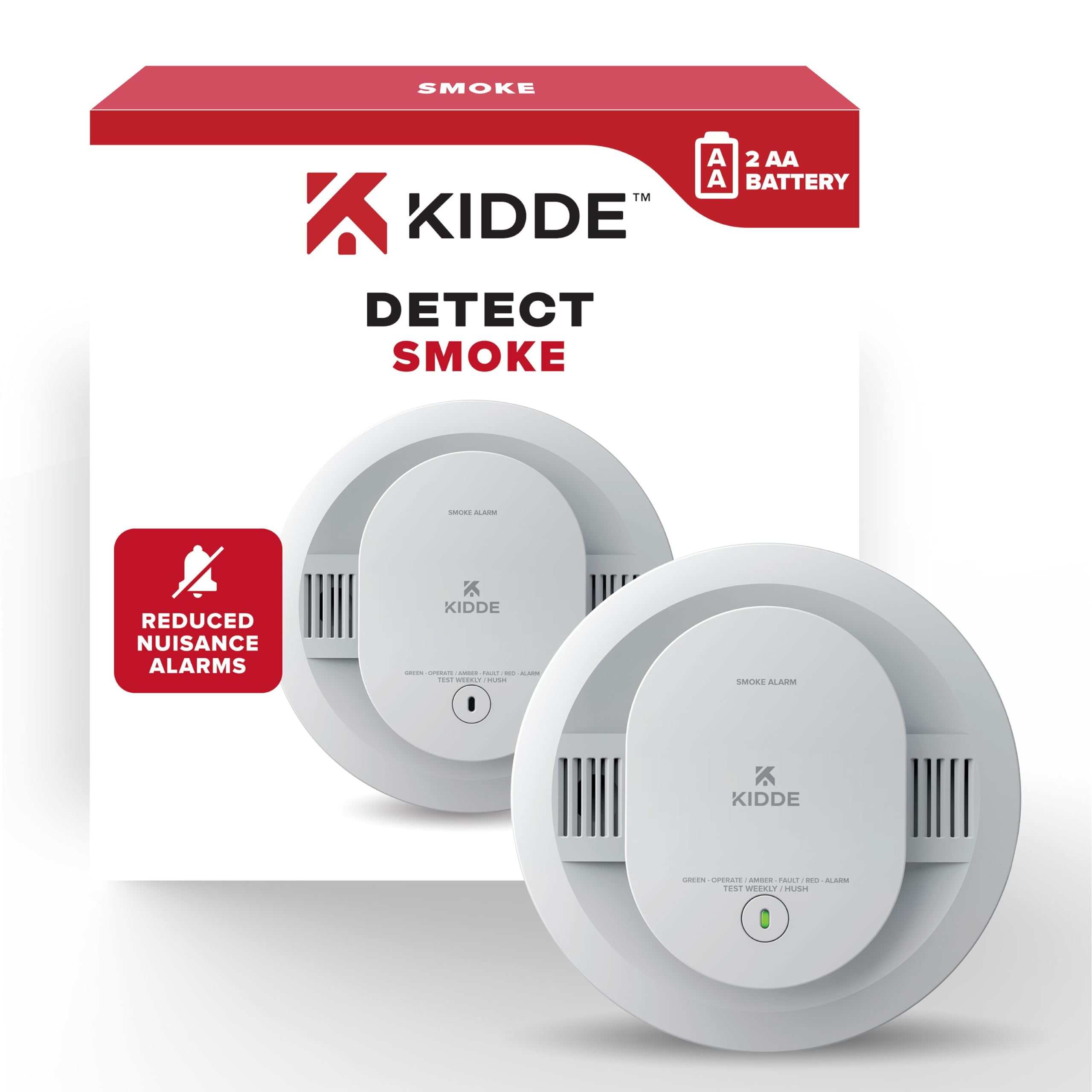 Foto 1 | Detector De Humo Kidde 20sdr Alimentado Por Batería Con Luz Led - Venta Internacional.