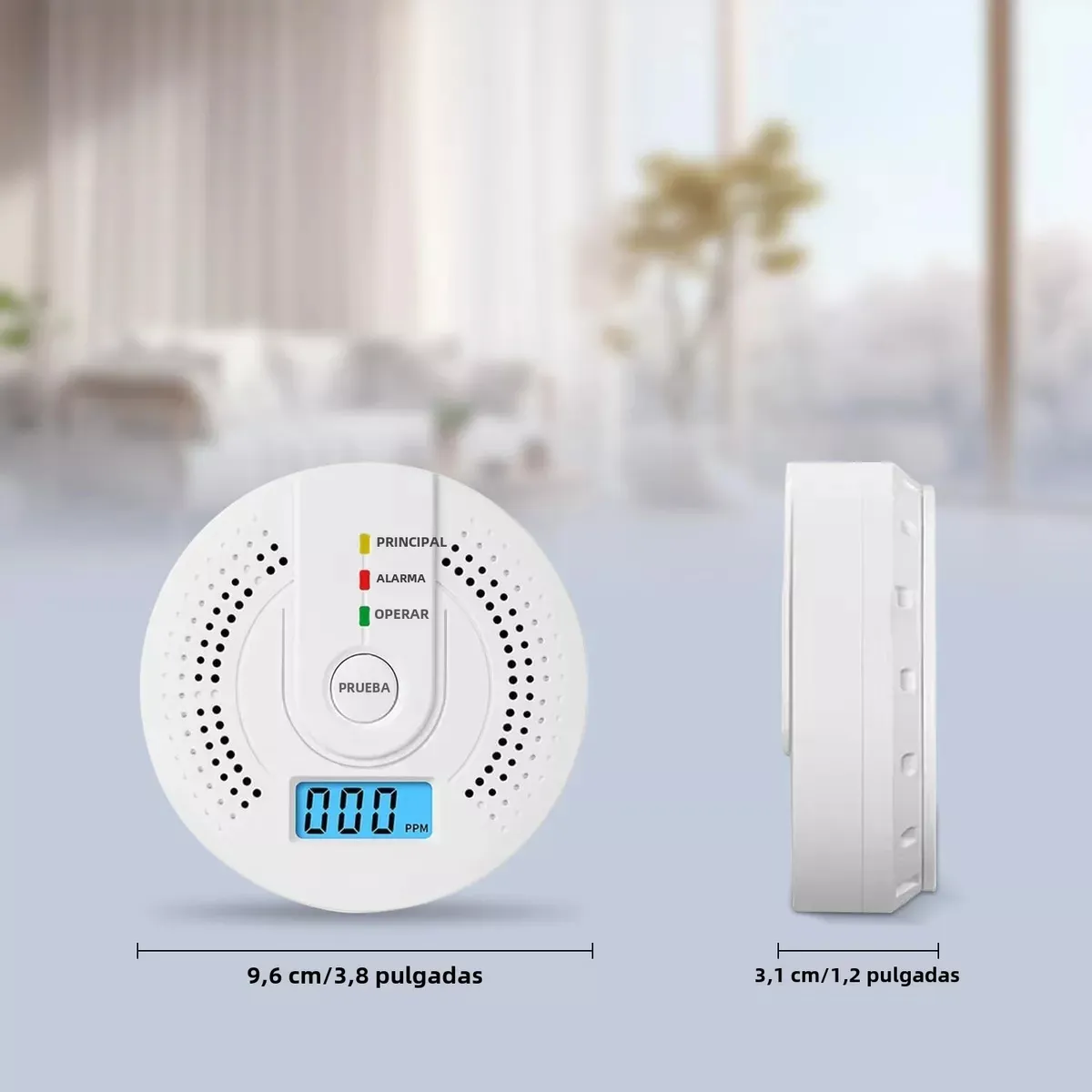 Foto 3 pulgar | Detector De Monóxido De Carbono 3pzas Con Alta Cobertura Eo Safe Imports Esi-20894 Blanco