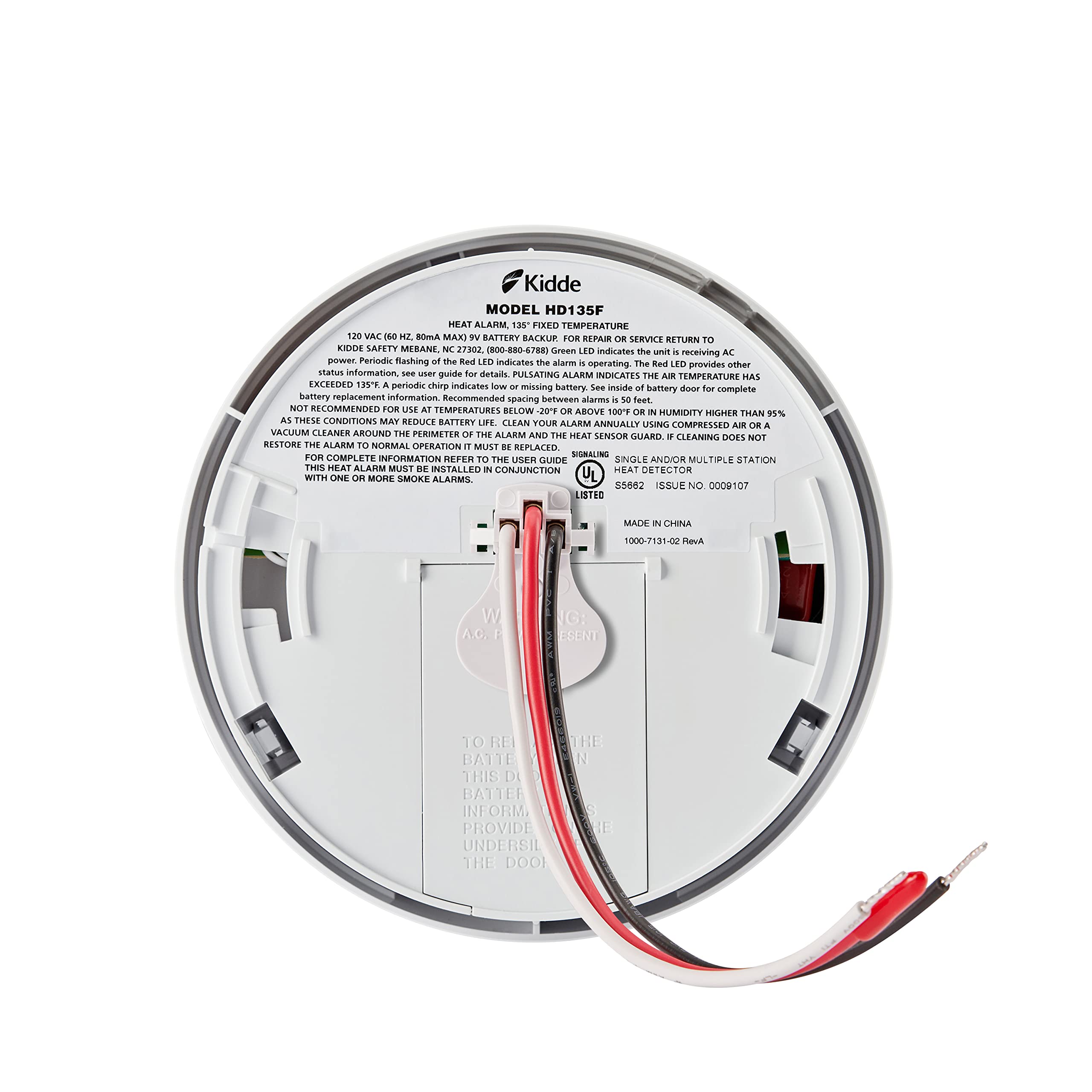 Foto 3 pulgar | Detector De Calor Kidde Cableado Con Batería De Respaldo Y 2 Led - Venta Internacional.