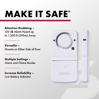 Foto 2 | Alarma Inalámbrica De Seguridad Para Puertas Y Ventanas Sabre Sirena 120db - Venta Internacional.