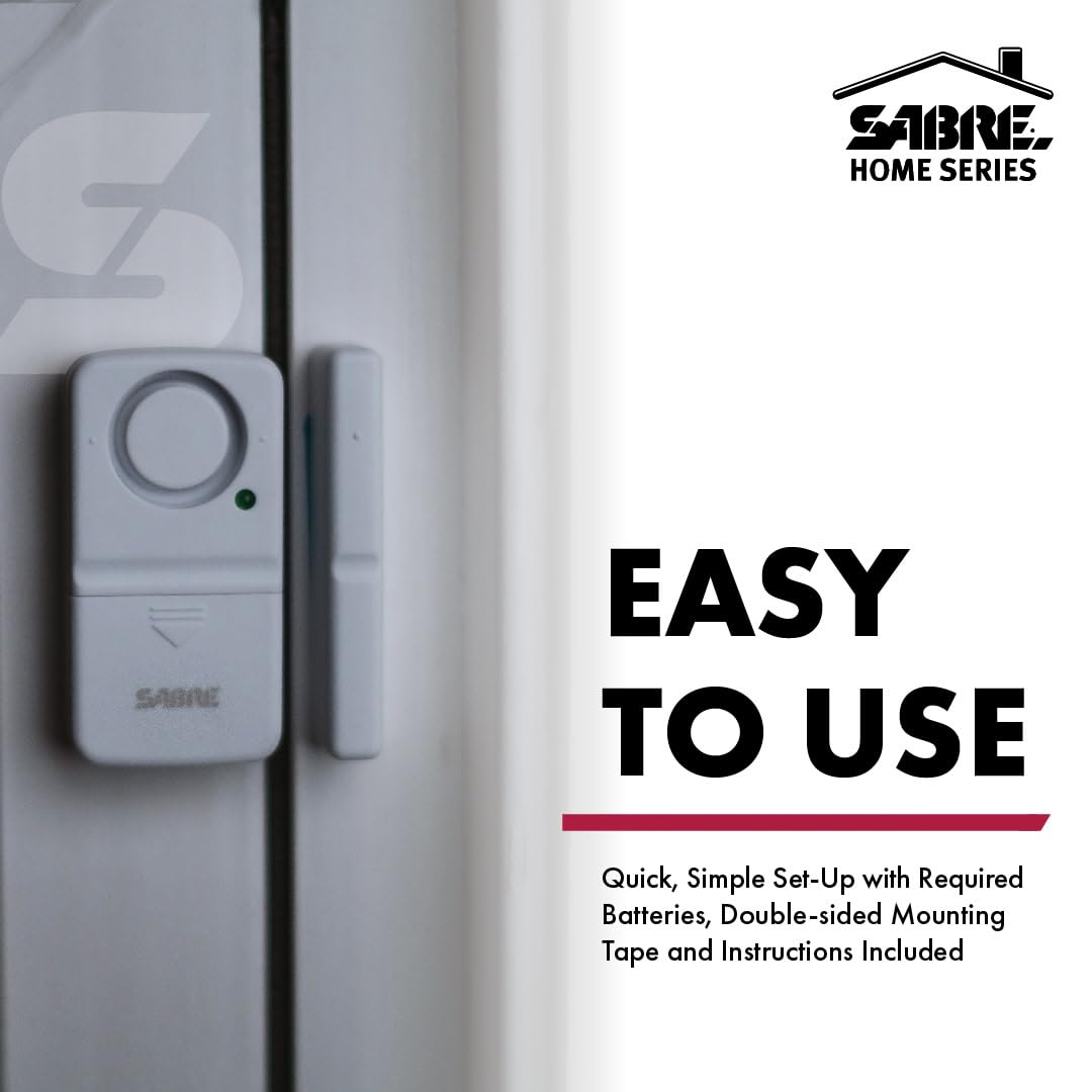 Foto 4 pulgar | Alarma Inalámbrica De Seguridad Para Puertas Y Ventanas Sabre  Sirena 120db - Venta Internacional.