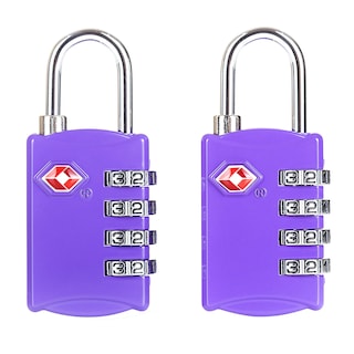 Foto 1 | Candado para Maleta Timotech color Morado Aprobado por la Tsa 2 Piezas