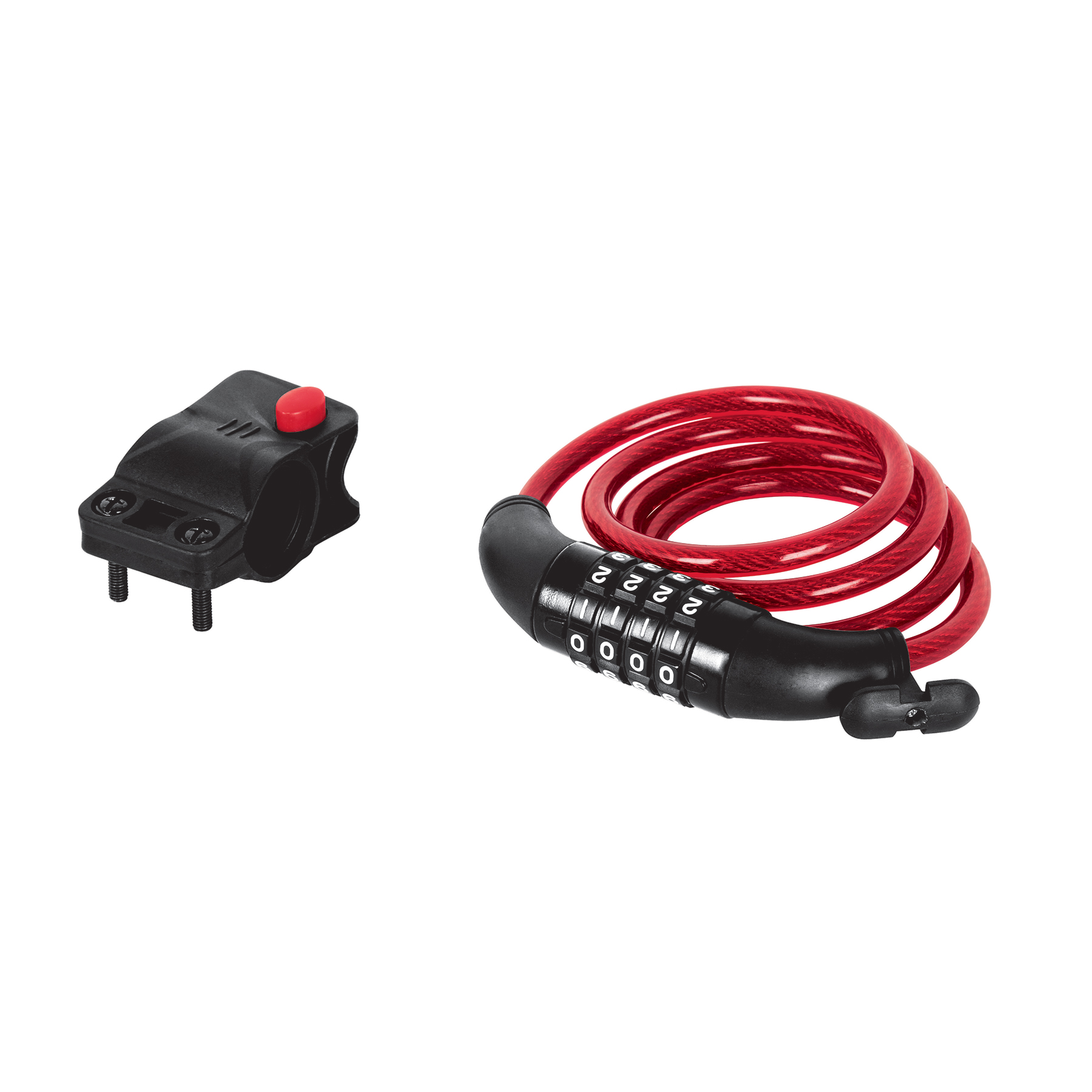 Foto 1 | Candado Cable con Combinación para Bici Hermex 43924 color Rojo