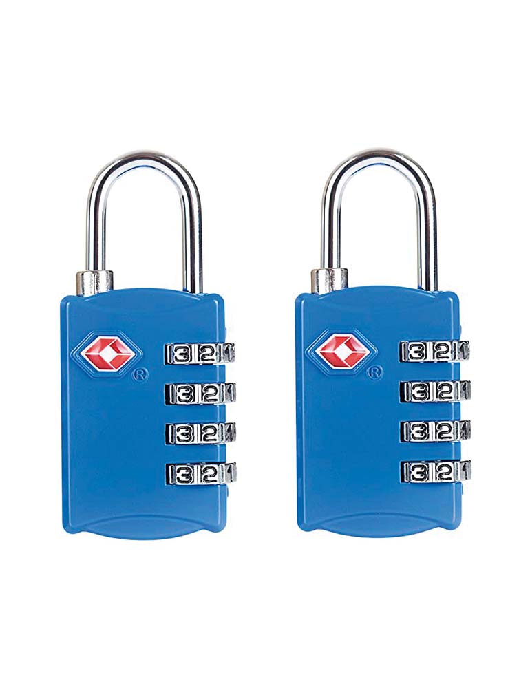 Foto 1 | Candado para Maleta Aprobado por La Tsa 2 pz Timotech color Azul