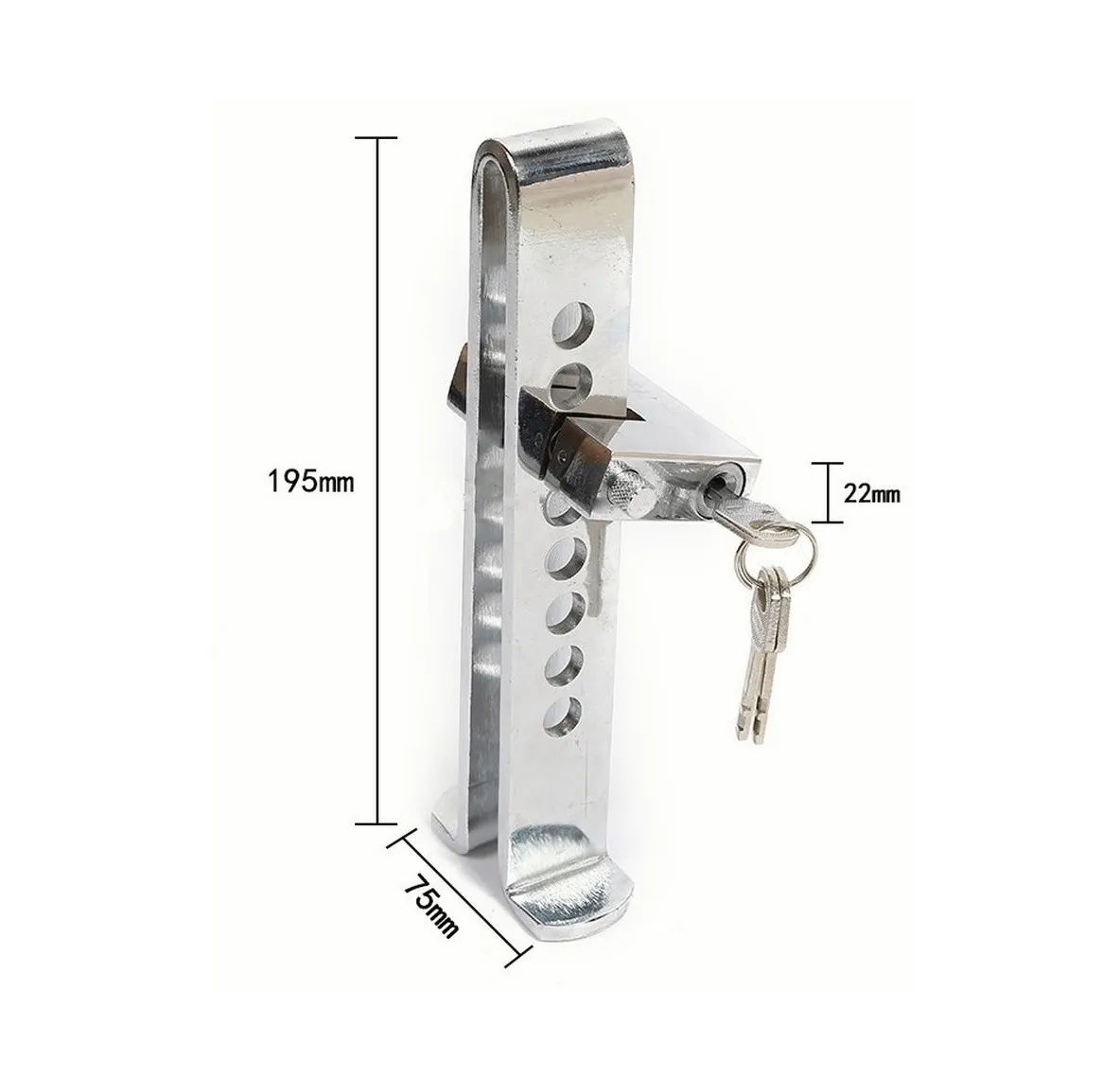 Foto 3 pulgar | Bloqueador Traba Pedal Con Candado Eo Safe Imports Esi-271 Color Plata