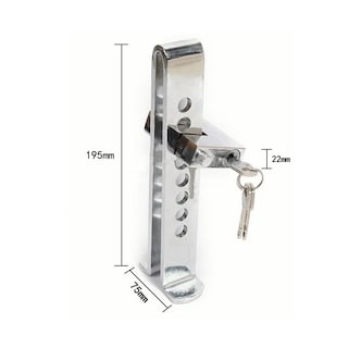 Foto 2 | Bloqueador Traba Pedal Con Candado Eo Safe Imports Esi-271 Color Plata