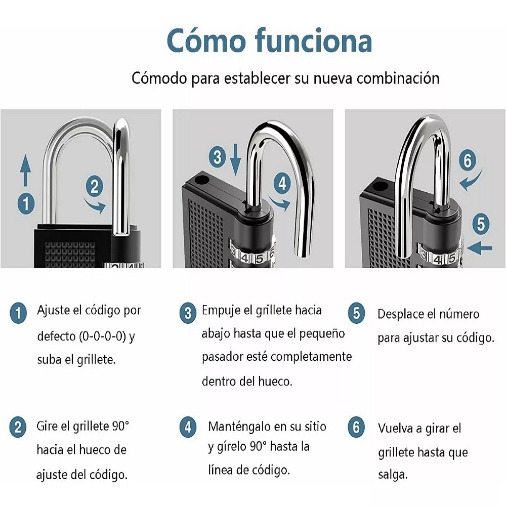 Foto 3 | Candados de Seguridad Malubero 2 Piezas