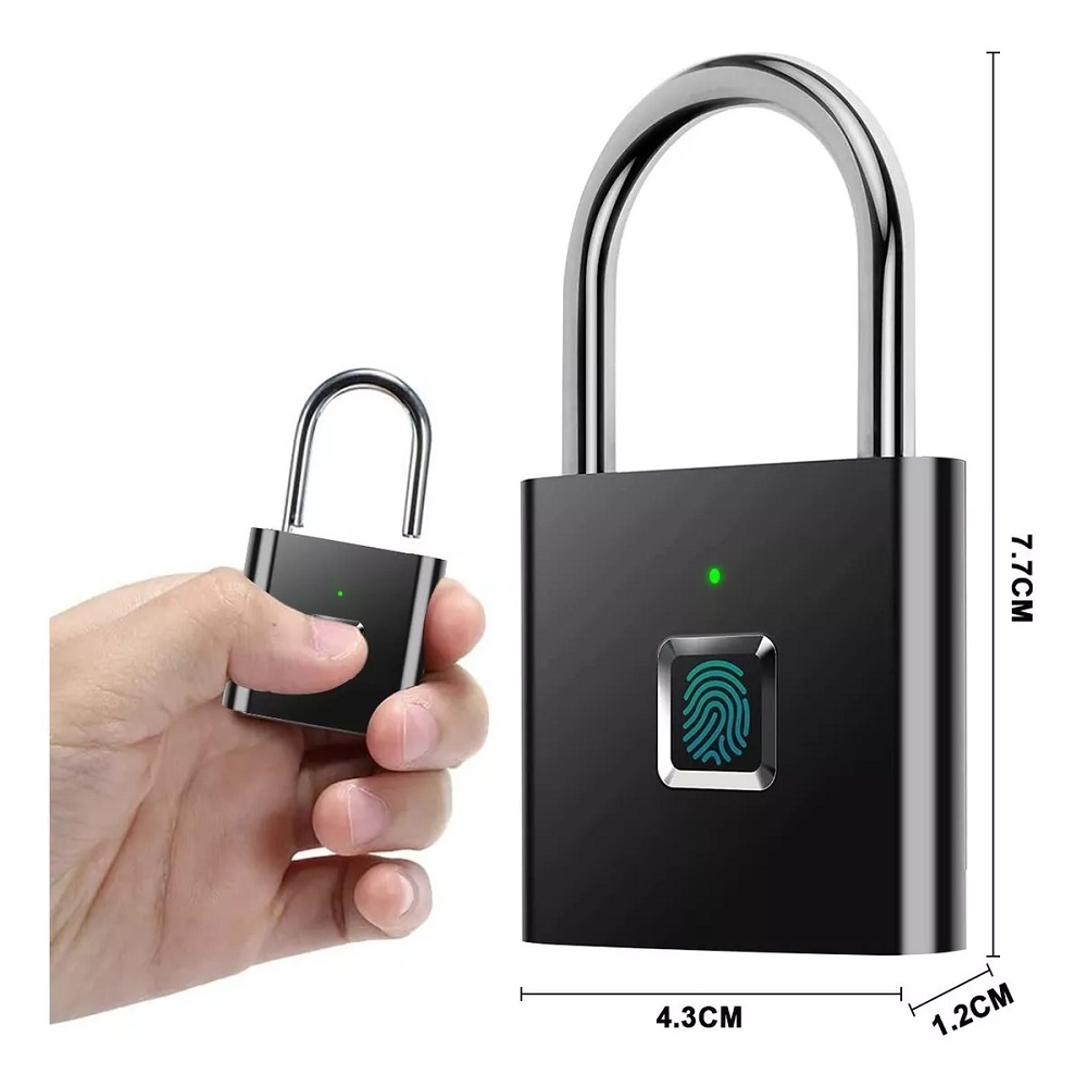 Foto 4 pulgar | Candado Inteligente de Seguridad Malubero Huellas Dactilares