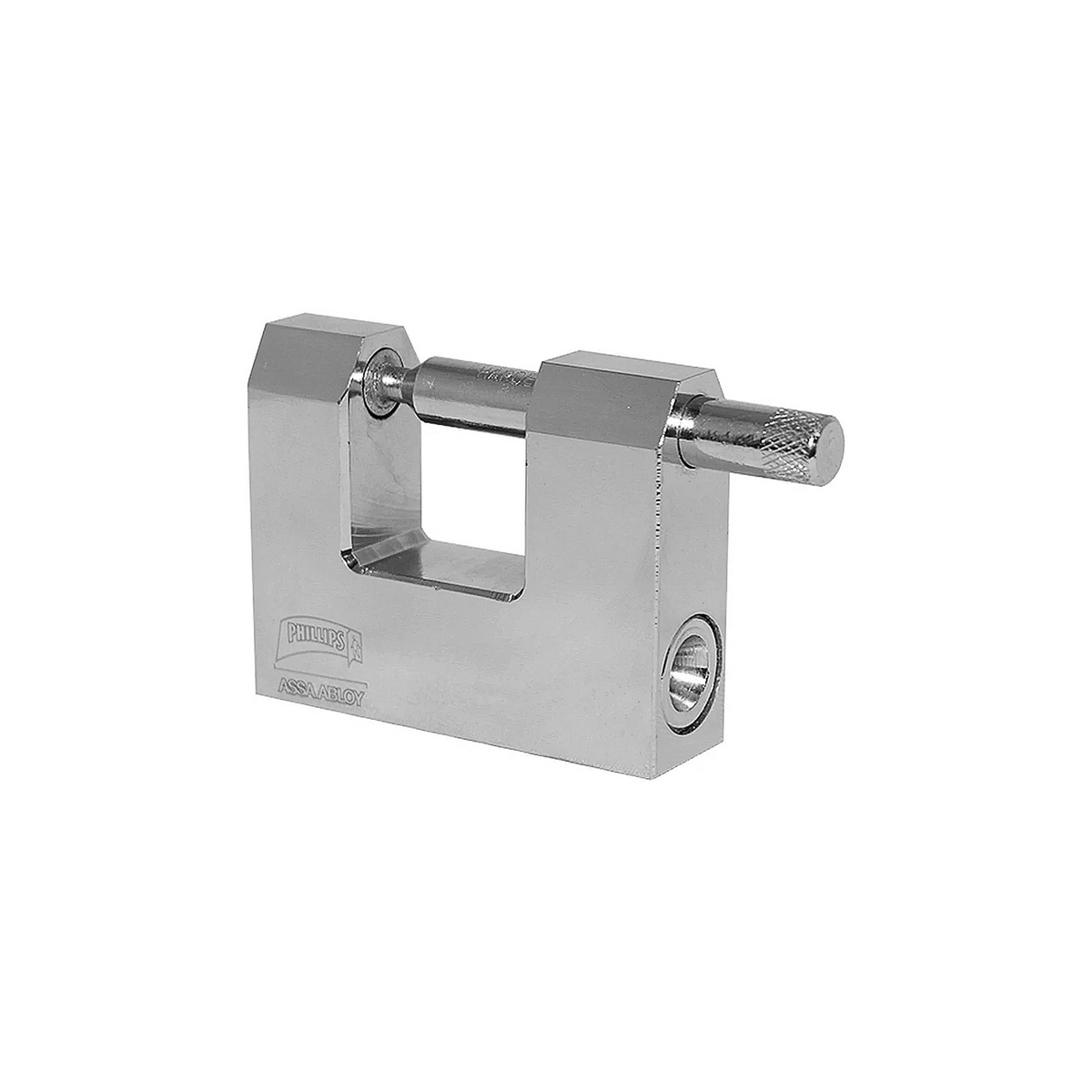 Candado Cortina Laton Phillips 75mm Llave Abloy Alta Seguridad