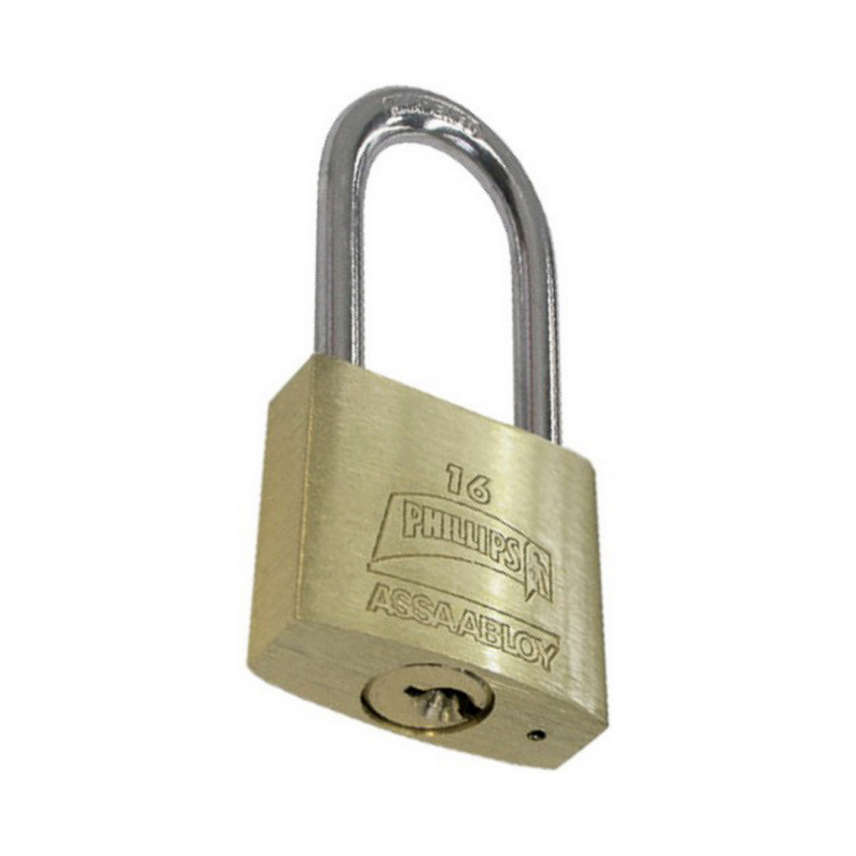 Candado Laton Phillips 30mm Gancho Largo