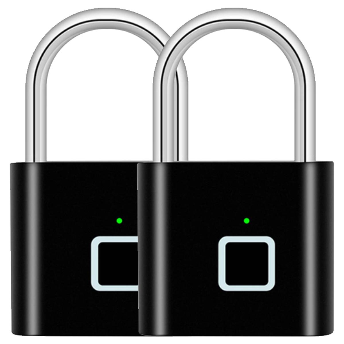 Foto 1 | Candados Biométricos Ventdepot Mxikk-002 color Negro 2 PZAS