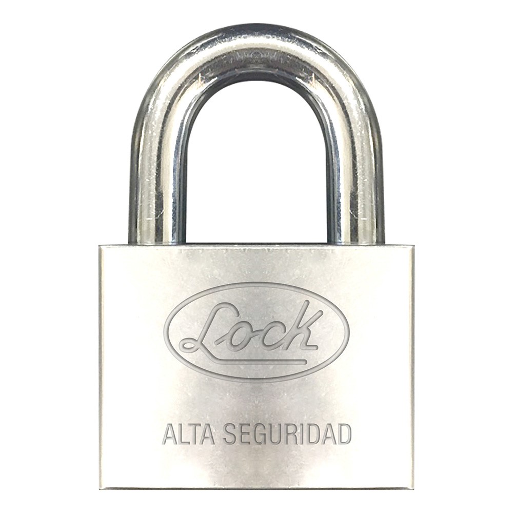 Candado Lock Alta Seguridad 152 Cm color Plateado de Acero Cromado