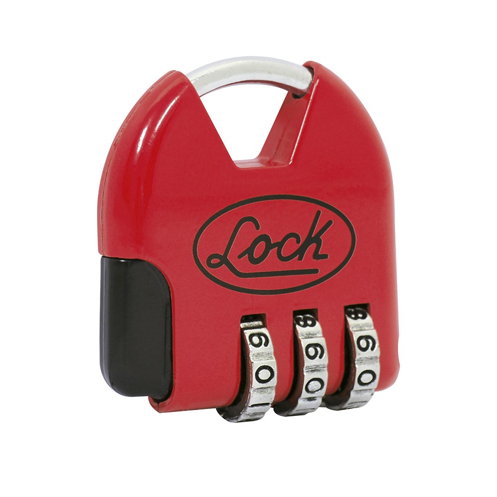 Candado Combinación Digital Lock Maletero 3.6 Cm color Rojo