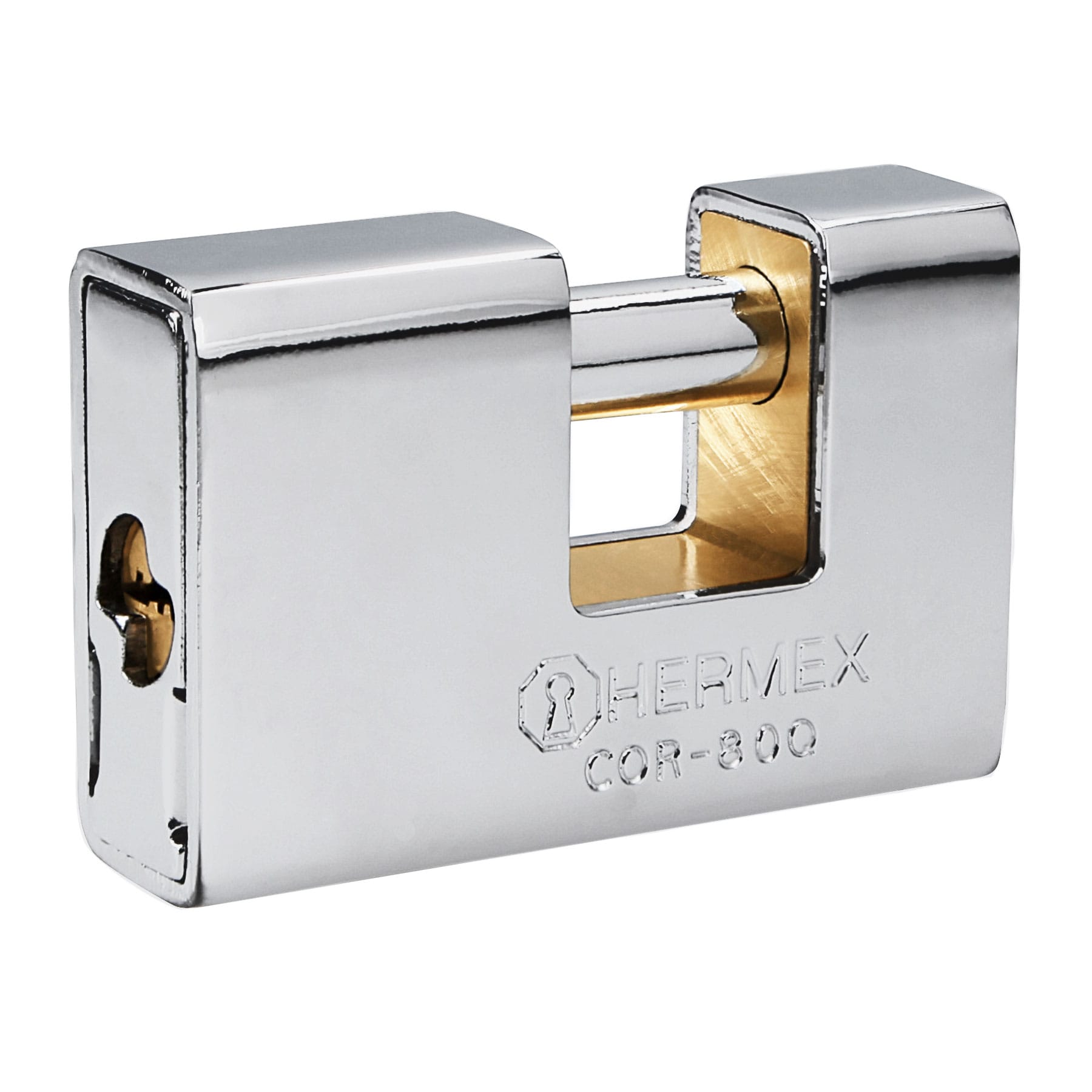 Candado Antipalanca 80 mm Hermex Blindado Llave Puntos