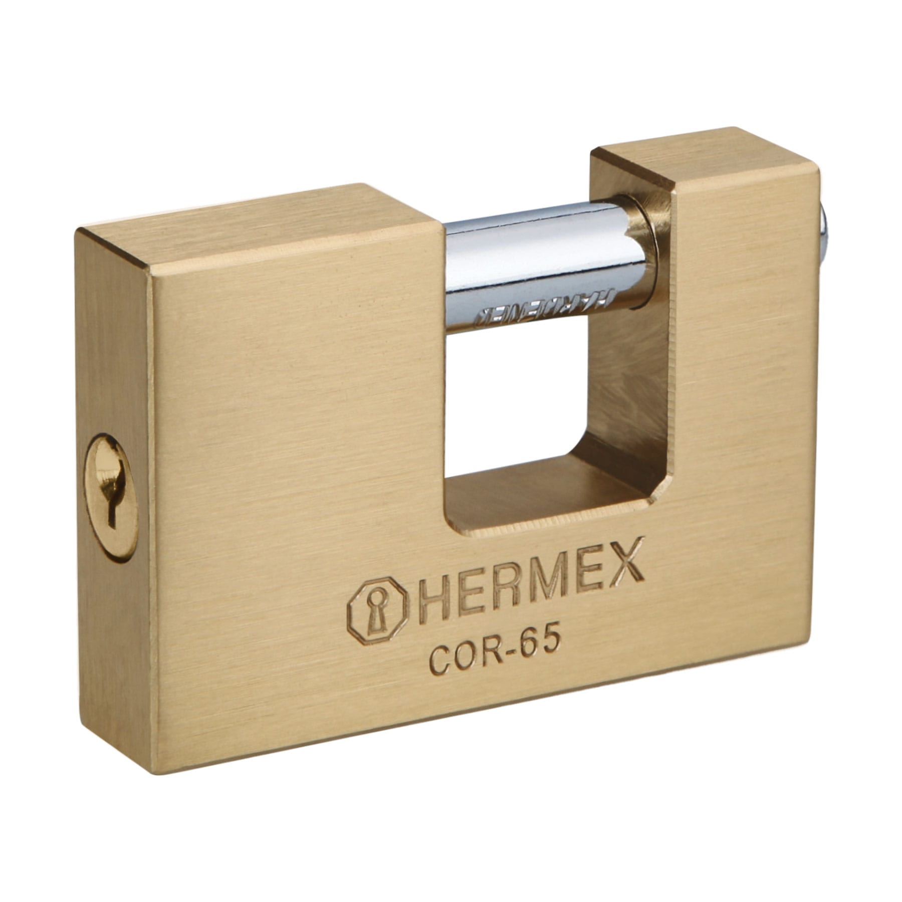 Foto 1 | Candado Antipalanca 65mm Hermex Cuerpo de Latón Llave Tradicional