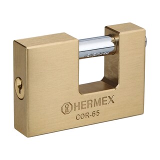 Foto 1 | Candado Antipalanca 65mm Hermex Cuerpo de Latón Llave Tradicional