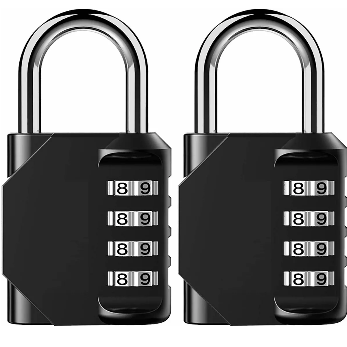 Candados de Combinación Eo Safe Imports Esi-8372 color Negro 4 Dígitos 2 PZAS