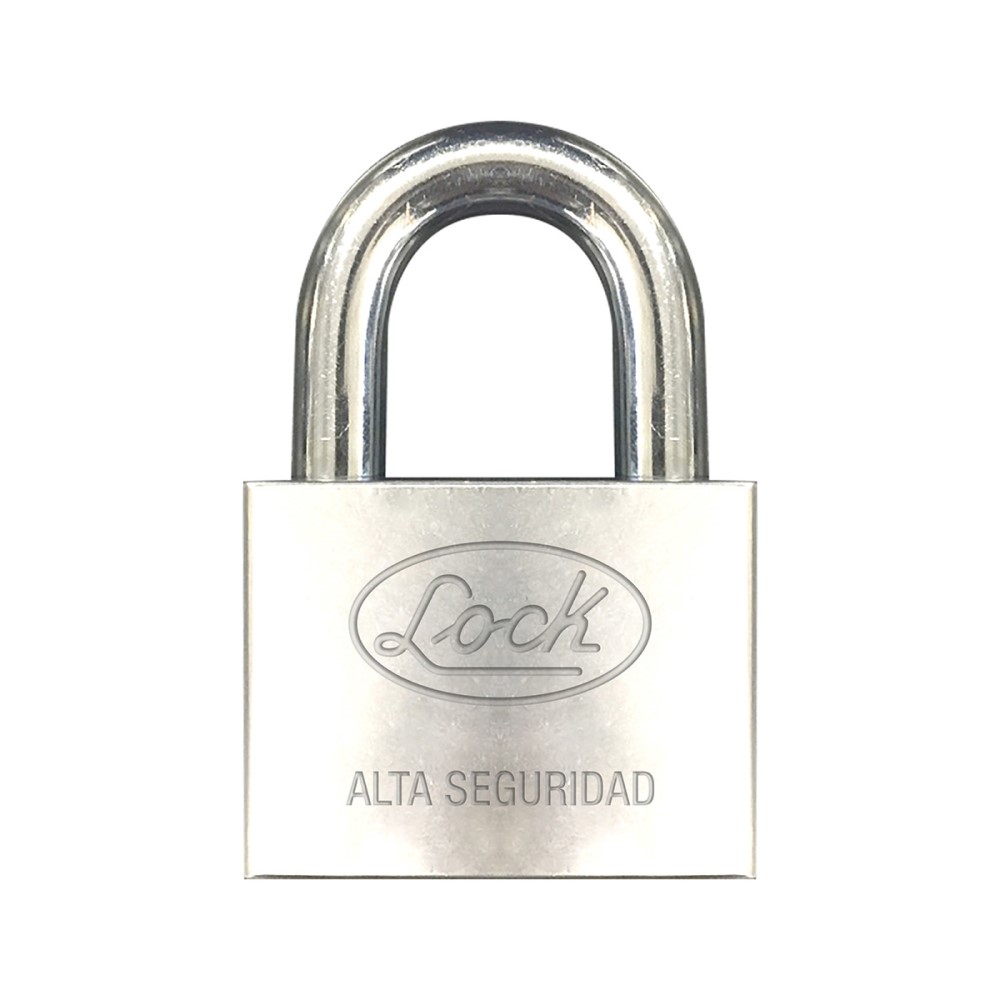 Foto 2 pulgar | Candado Alta Seguridad 50mm Plateado Acero Inoxidable Lock