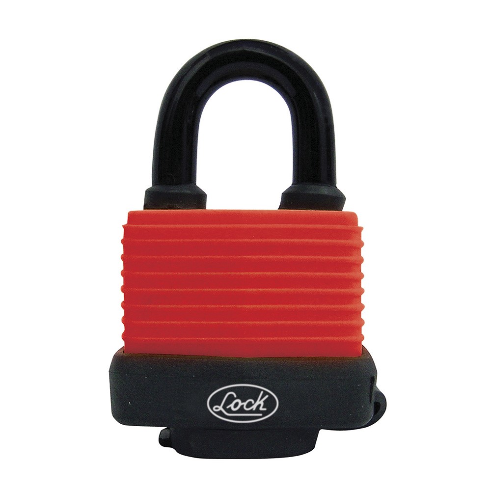 Foto 2 pulgar | Candado Impermeable Corto Lock C25S40 Multicolor Doble Cerrojo con Tapón 40 mm