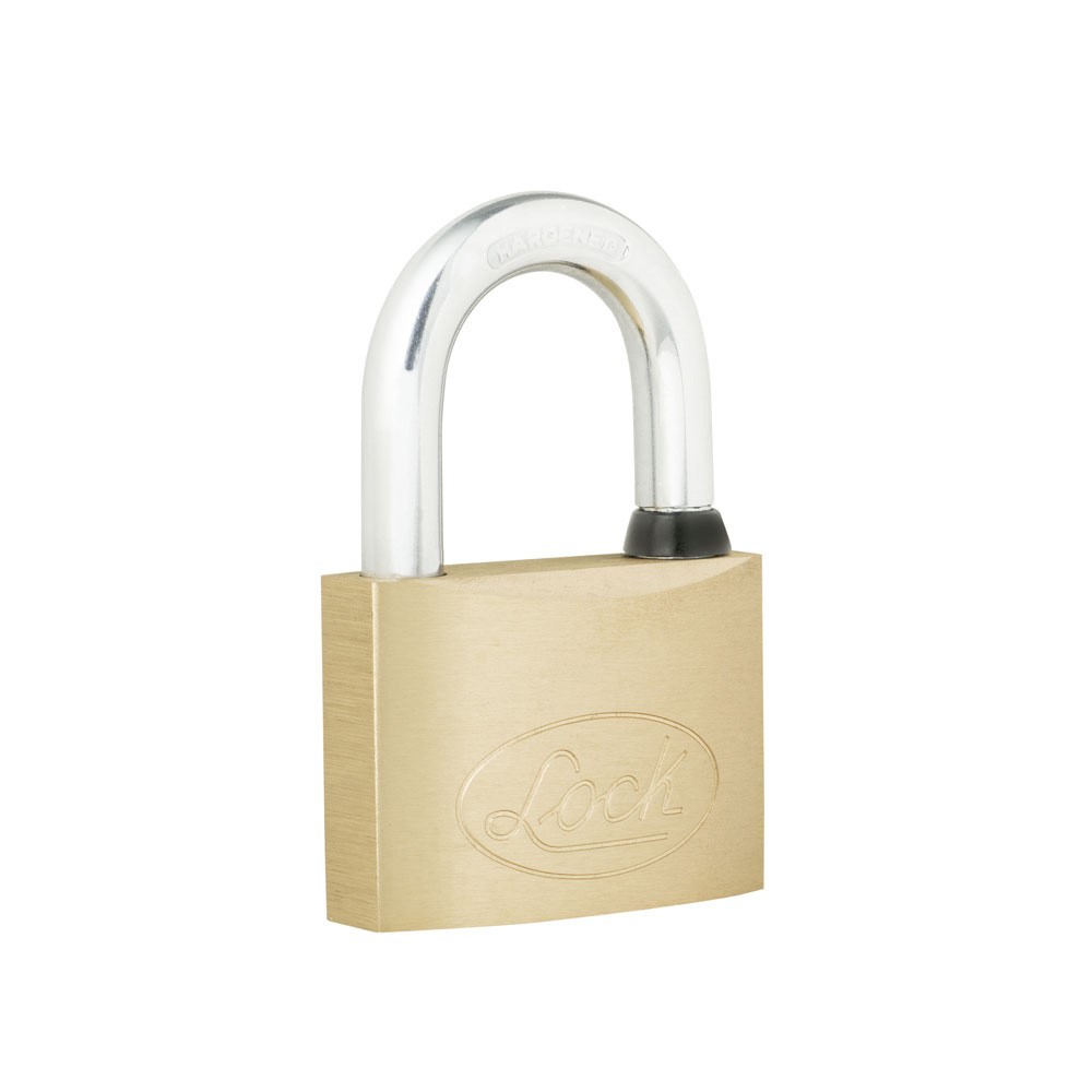 Candado P/cortina Corto Latón Llave Bancaria 50mm Lock