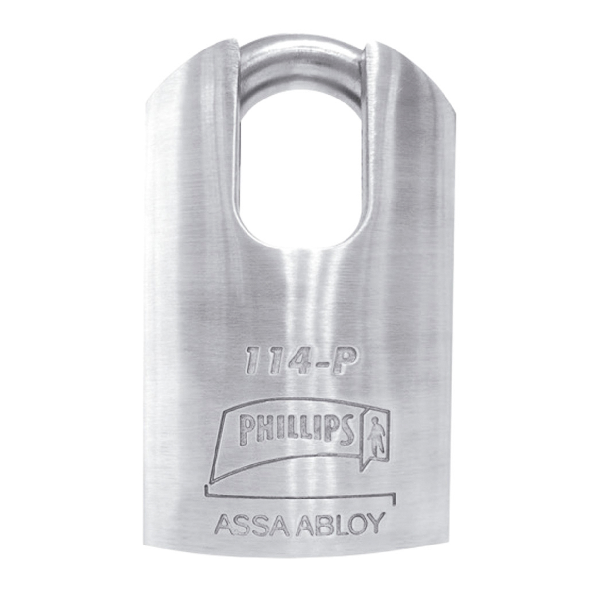 Candado Phillips 114P BP Gris de Acero 50 mm Blindado Antipalanca