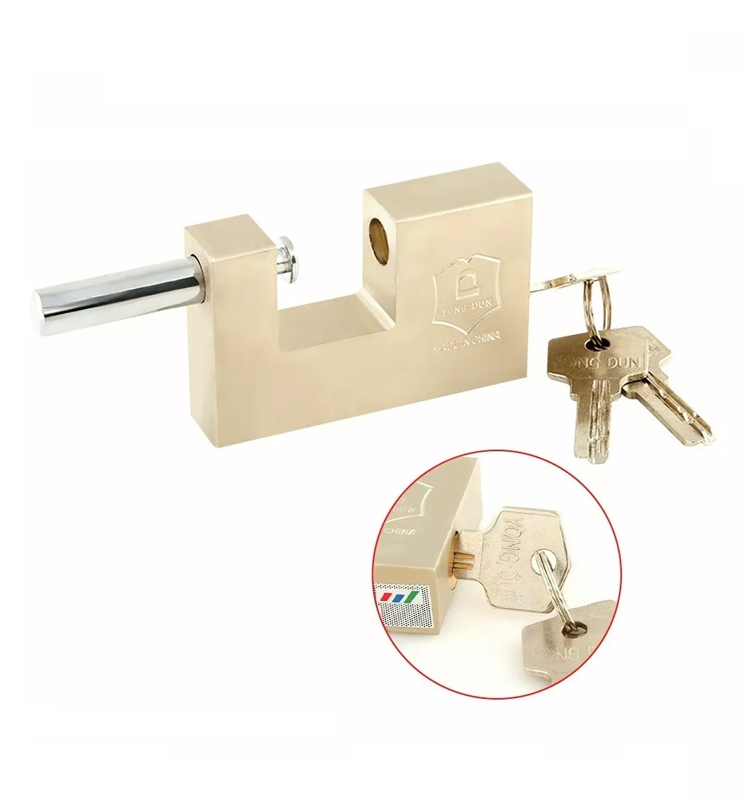 Foto 3 pulgar | Candados Cortina Extra Seguridad Lab.G Beige 70 mm 2 Unidades
